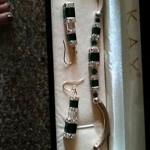 Swarovski emerald set